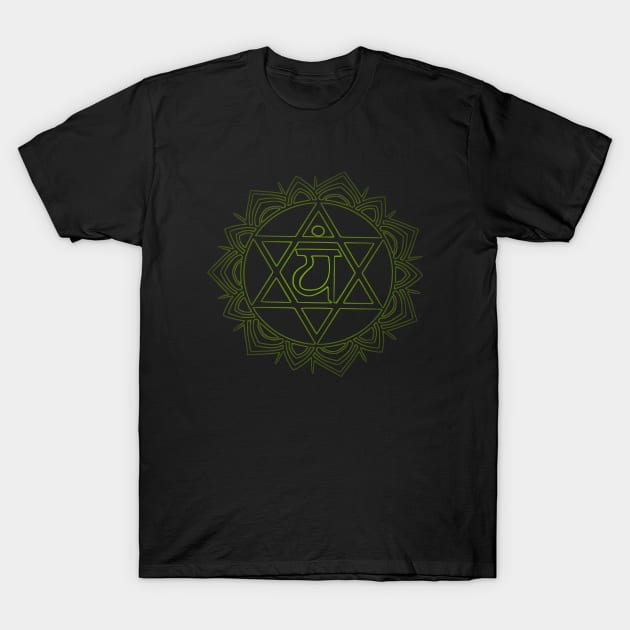 Heart Chakra Anahata T-Shirt by DepicSpirit